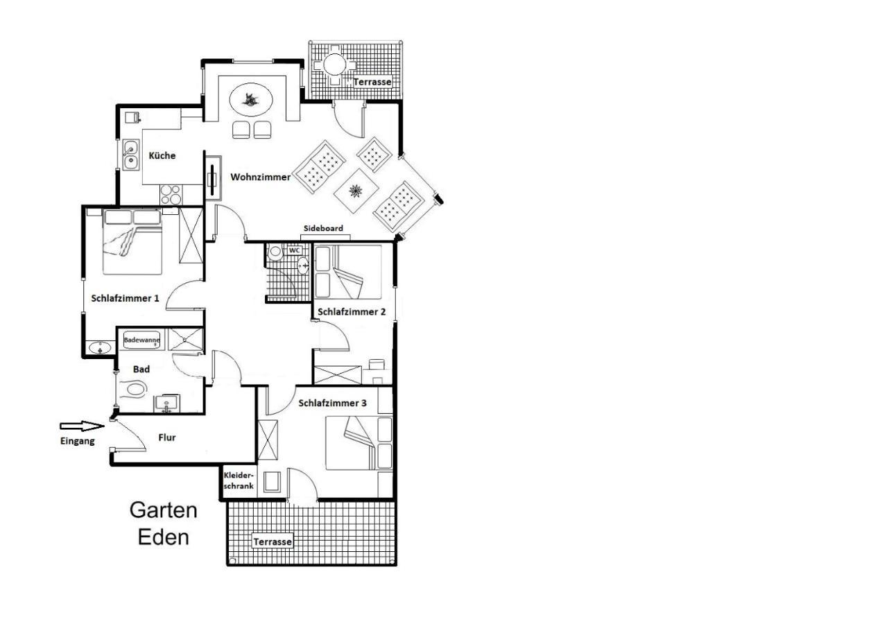 Ferienwohnung Garten Eden Sommer-Hornerbahnen Kostenlos Bolsterlang Dış mekan fotoğraf